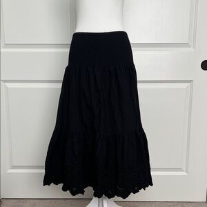 Jason Wu Black Midi Skirt